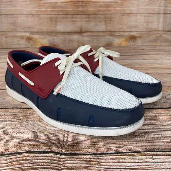 SWIMS Braided Lace Loafer Boat Shoes Men Size 11 Deck Shoes - Worn Once -. - Picture 4 of 10